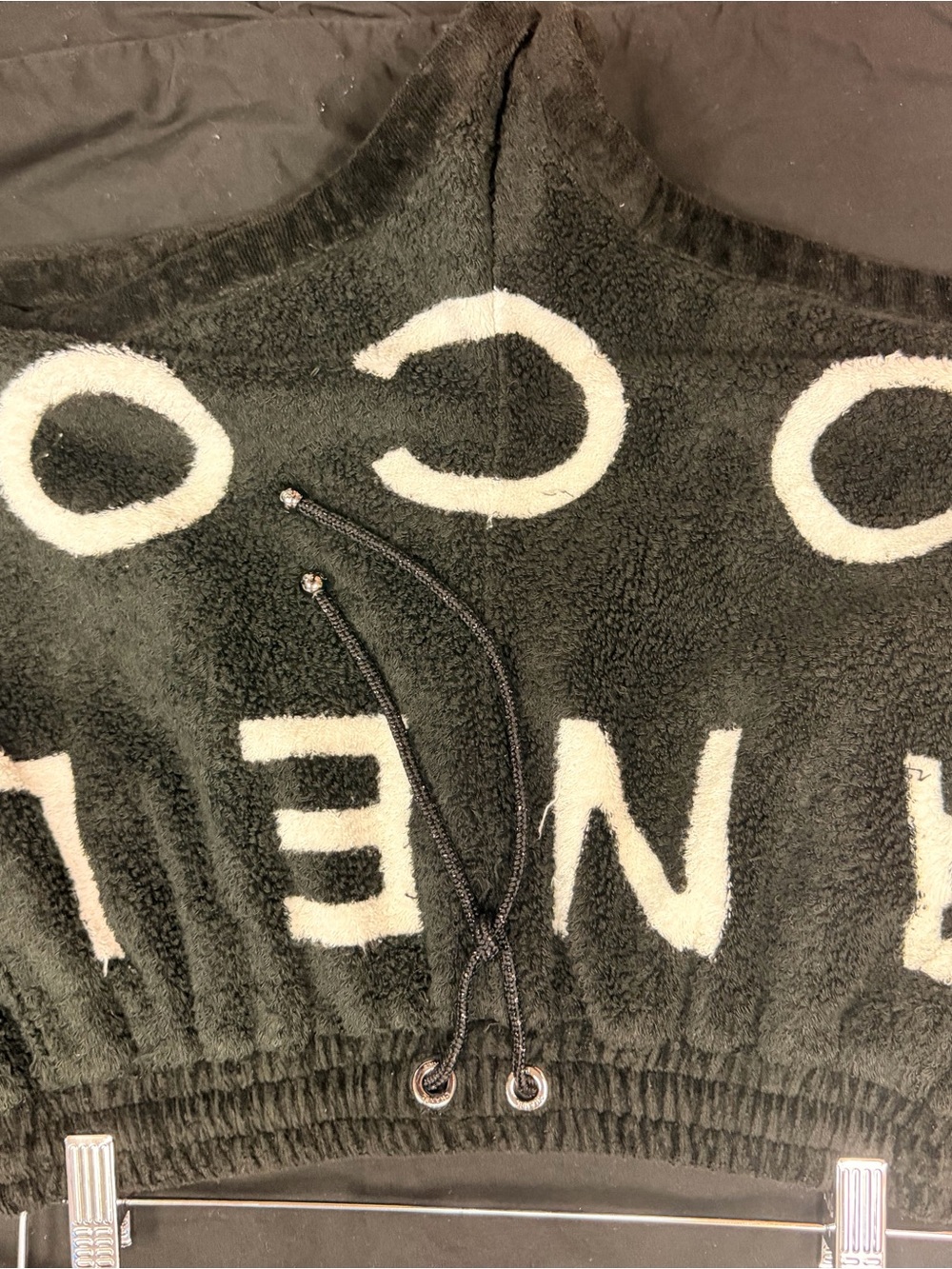 Chanel Black Graphic Knit shorts